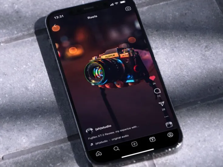 Zaps app showing TikTok reel template